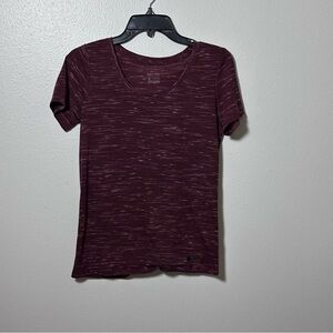 Nike Women Maroon Athletic‎ Basic Dri-Fit shirt size small